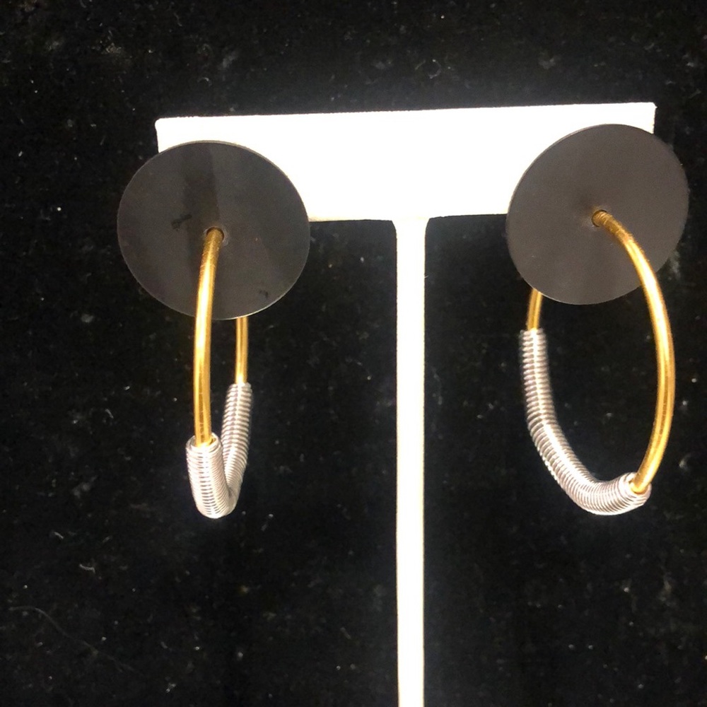 Art Basel Sculptural Hoops-Mixed Metals-Boutique